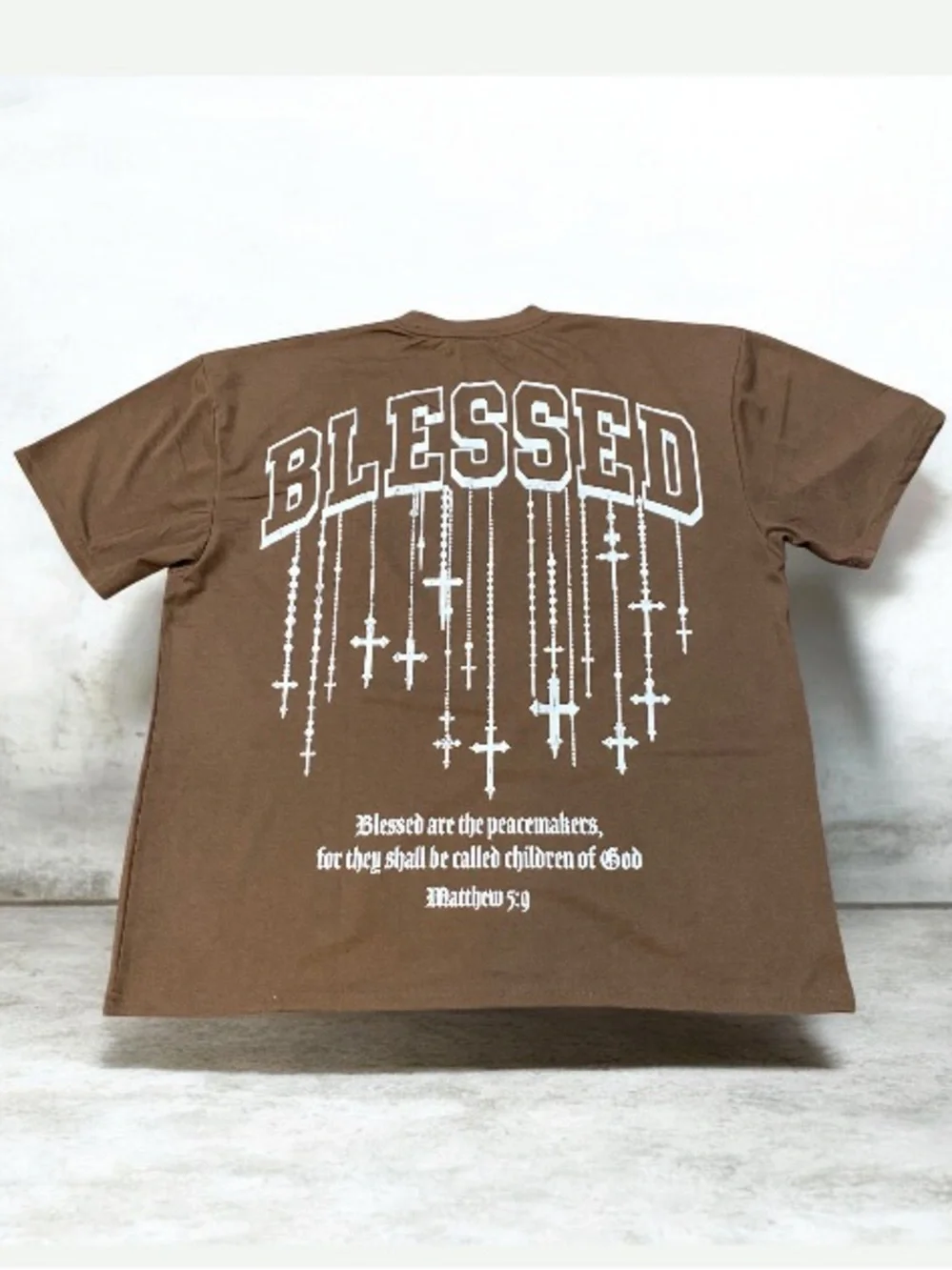 Embroidered Blessed Are The Peacekeepers Matthew 5:9 T-shirt 2XL New 2XL